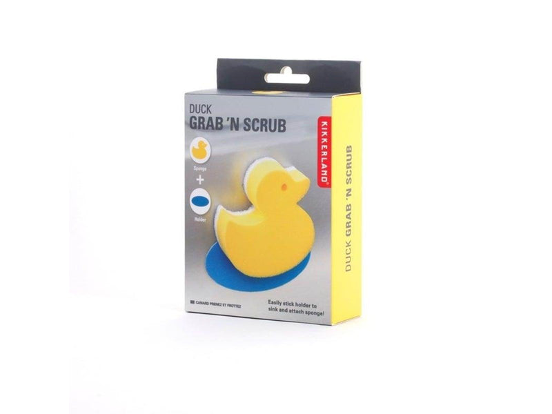 Kikkerland - Sink Sponge And Holder Duck