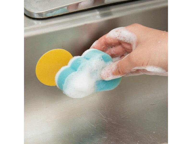 Kikkerland Sink Sponge And Holder Cloud