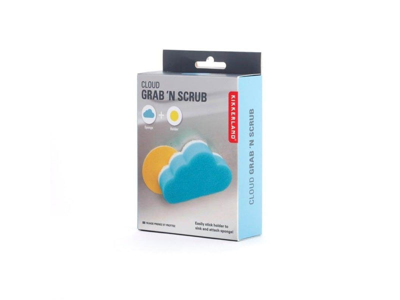 Kikkerland Sink Sponge And Holder Cloud