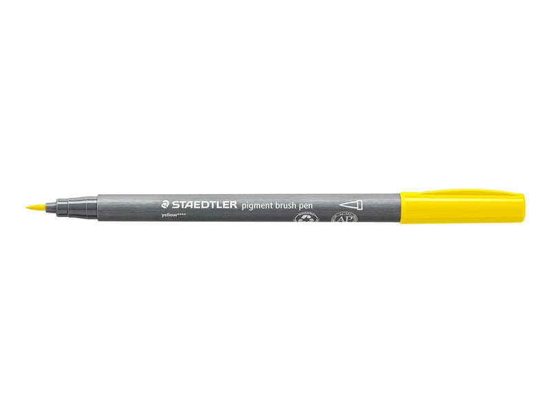 Staedtler pigment brush pen 10 pcs yellow