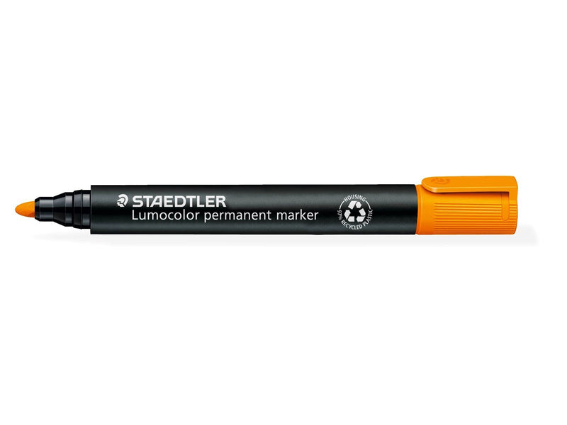 Staedtler Marker Lumocolor permanent.10 pcs Orange