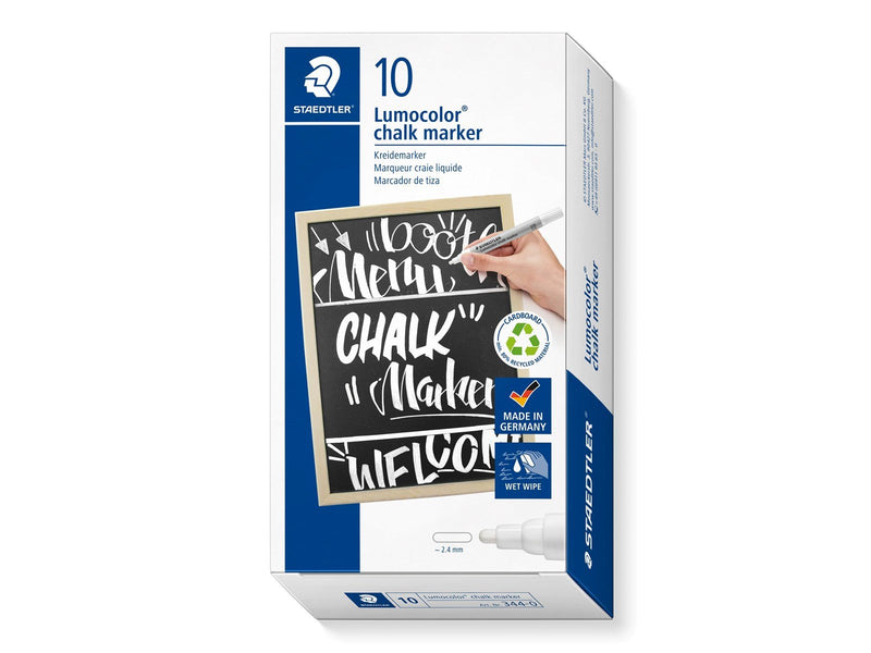 Staedtler Chalk marker Lumocolor white 10 pcs