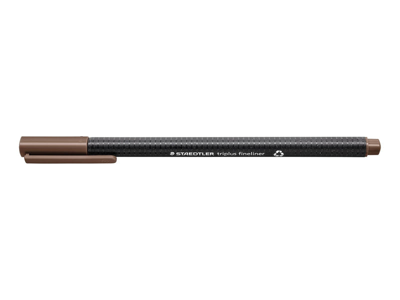 Staedtler Fineliner triplus rPP.10 pcs tobacco brown