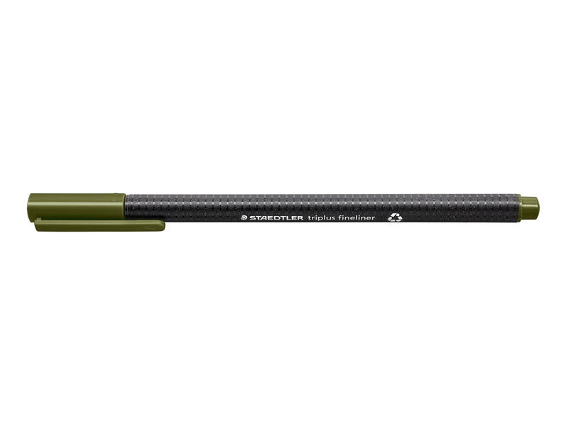 Staedtler Fineliner triplus rPP.10 pcs olive green