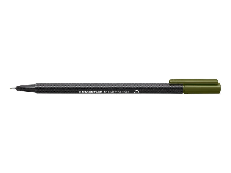 Staedtler Fineliner triplus rPP.10 pcs olive green