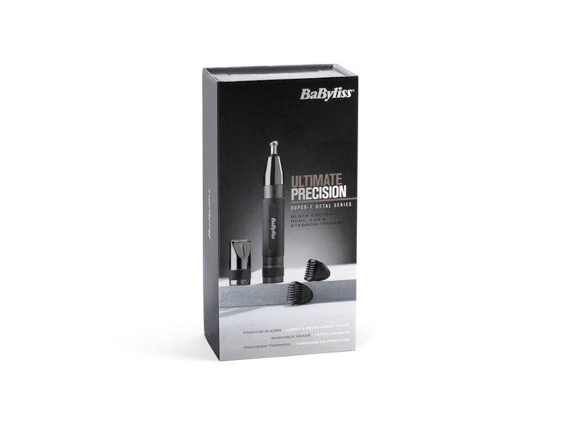 Babyliss Nasenhaartrimmer Super-X Metal Nasen-, Ohren- und Augenbrauentrimmer - E111E