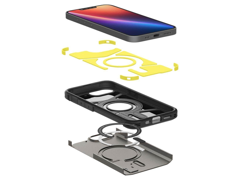 Spigen Tough Armor MagSafe - Gunmetal - iPhone 16e