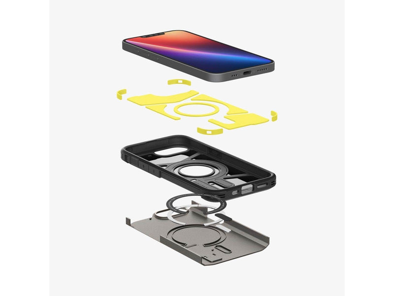 Spigen Tough Armor MagSafe - Gunmetal - iPhone 16e