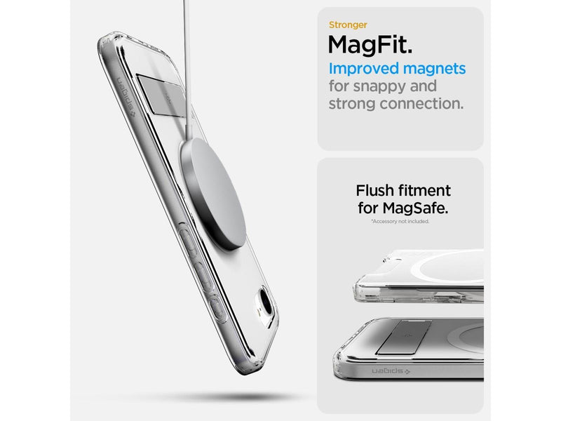 Spigen Ultra Hybrid S MagSafe - Clear White - iPhone 16e