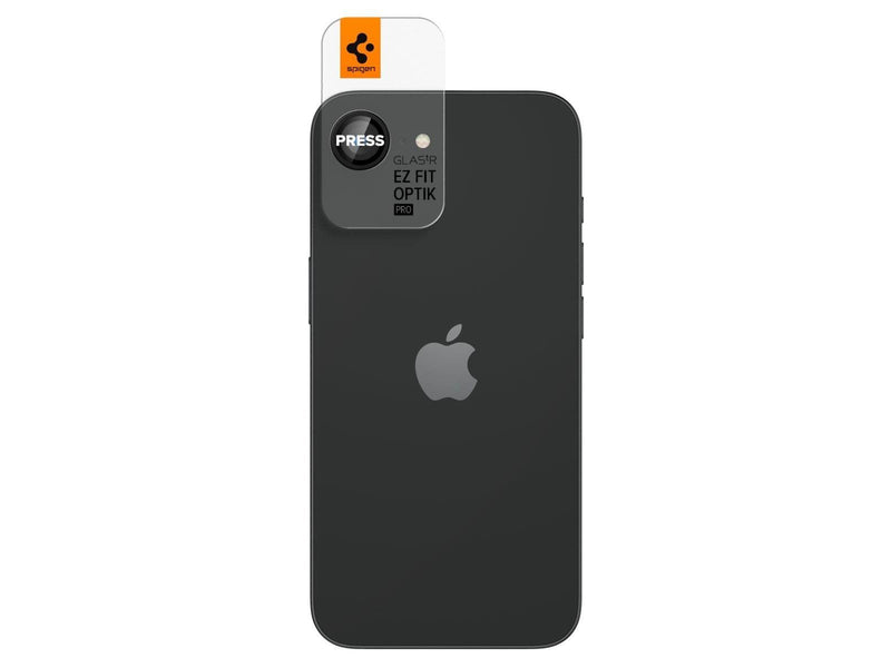 Spigen Glass tR EZ Fit Optik Pro 2 Pack - Black - iPhone 16e
