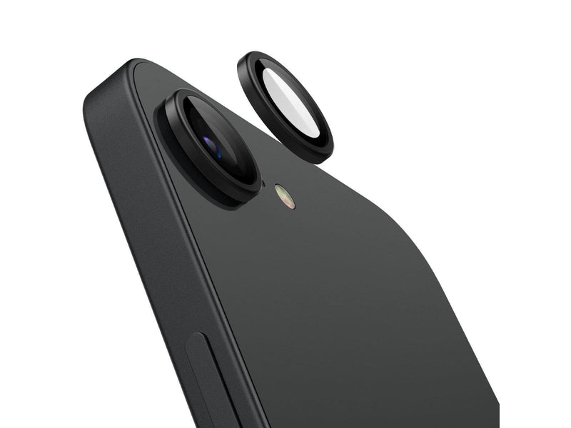 Spigen Glass tR EZ Fit Optik Pro 2 Pack - Black - iPhone 16e