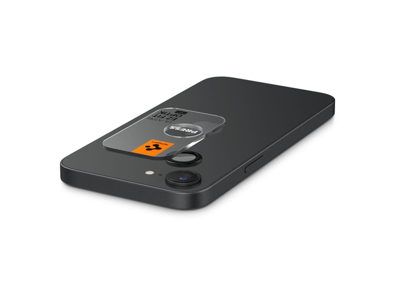 Spigen Glass tR EZ Fit Optik Pro 2 Pack - Black - iPhone 16e