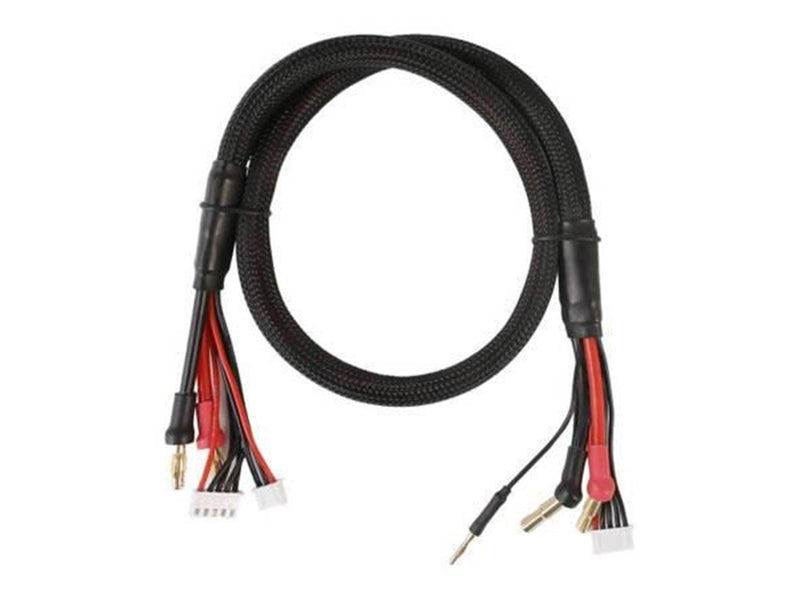 Gens ace &Tattu Gens Ace 2S/4S Charge Cable: 4mm & 5mm Bullet with 4.0mm Bullet Connector