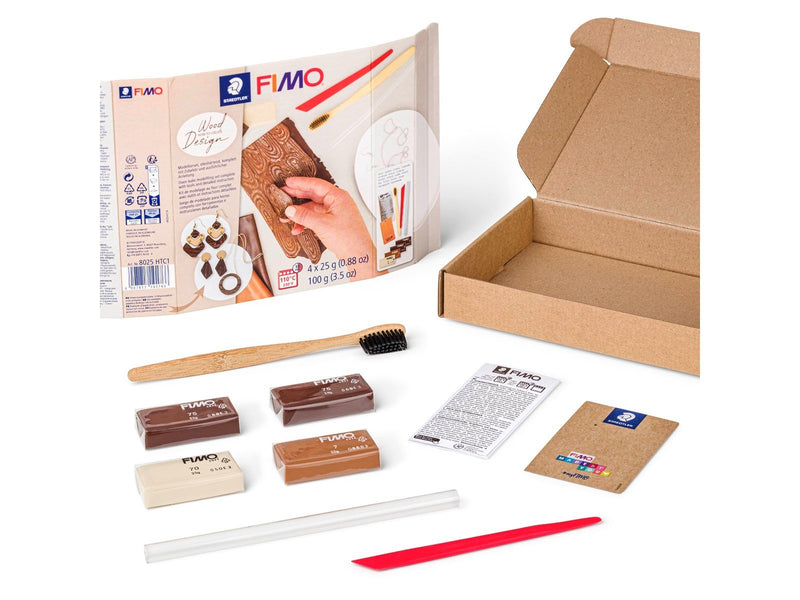 Staedtler Set Mod. clay FIMO soft Ht wood-eff