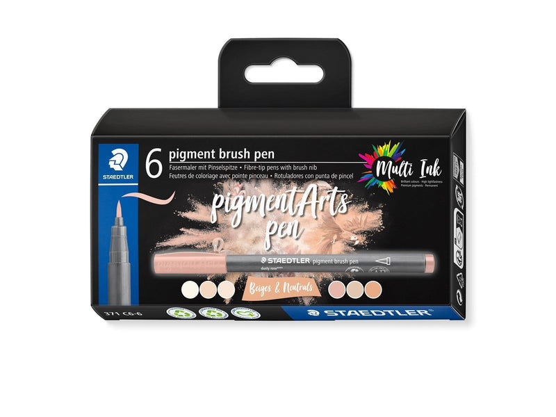 Staedtler pigment brush pen Beiges&Neutr 6pcs