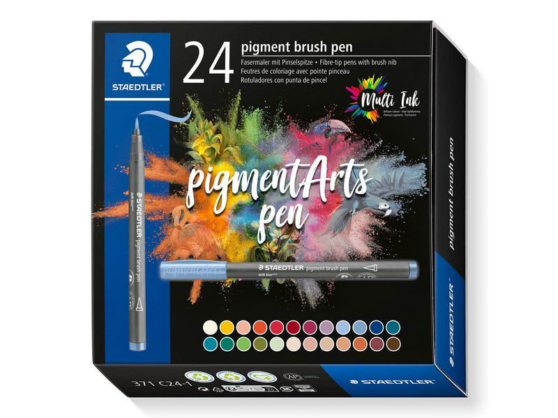 Staedtler pigment brush pen 24pcs