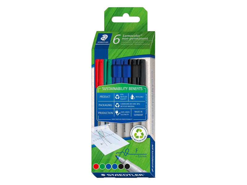 Staedtler Lumocolor® non-permanent pen 316 6 pcs. cardboard box