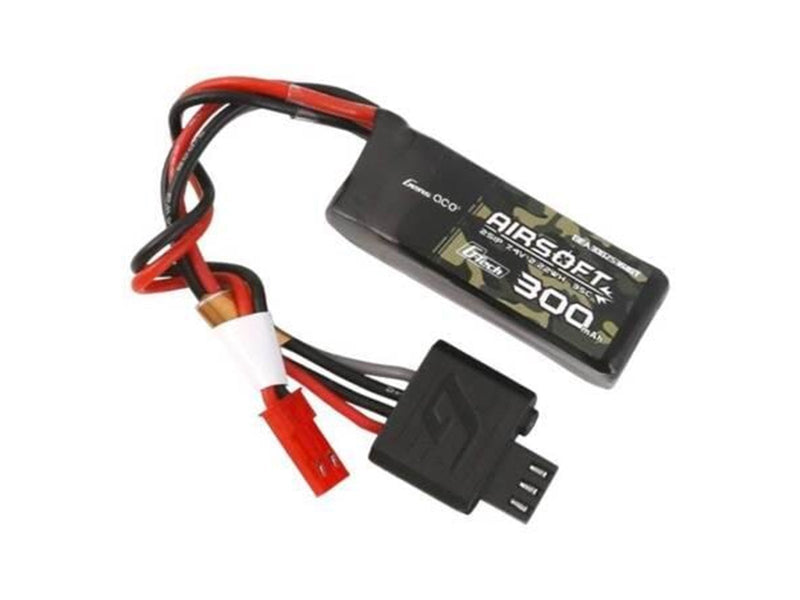 Gens ace &Tattu Gens ace G-Tech 35C 300mAh 2S1P 7.4V Airsoft Gun Lipo Battery with JST-SYP Plug