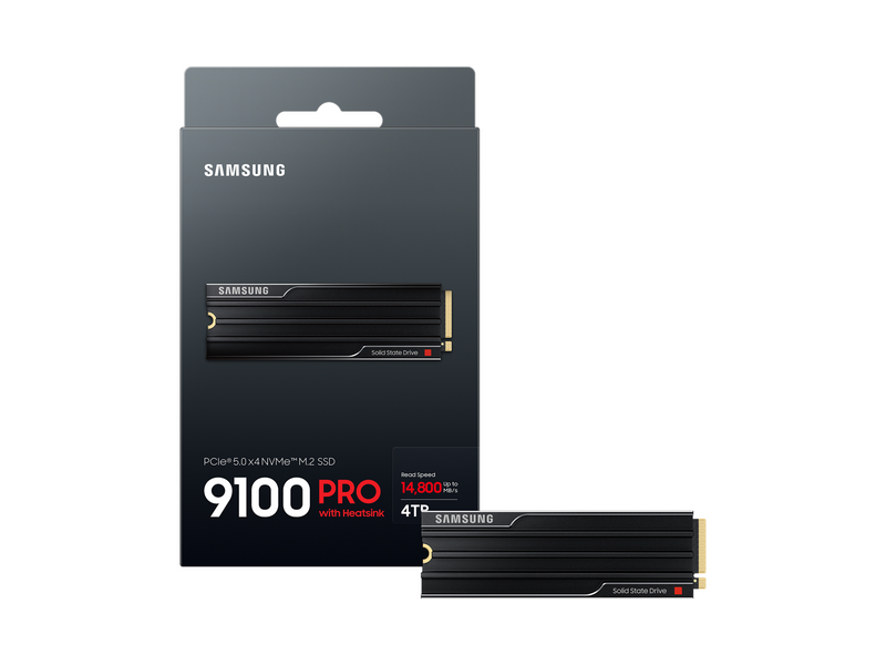 Samsung 9100 PRO SSD - 4TB - Mit Kühlkörper - M.2 2280 - PCIe 5.0