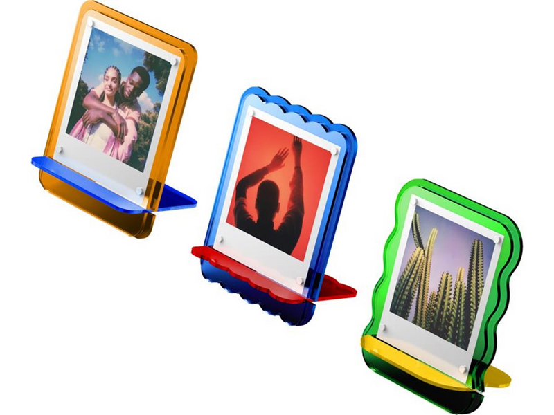 Polaroid Acrylic Photo Frame - Coloured 3-pack