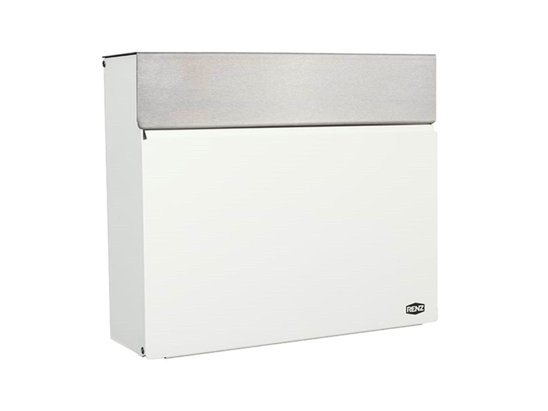 Renz RENZ Horizon, Skyline Briefkasten mit RENZ Schloss, Weiß