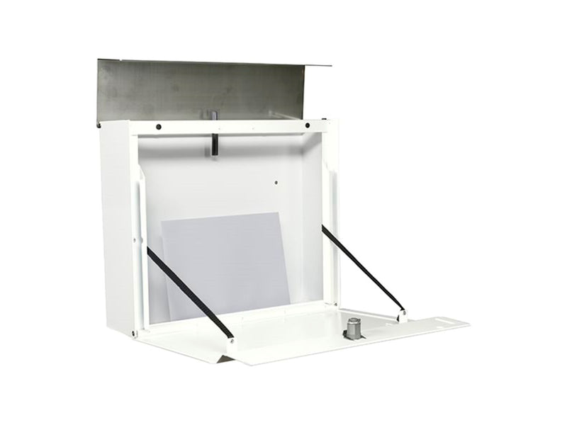 Renz RENZ Horizon, Skyline Briefkasten mit RENZ Schloss, Weiß