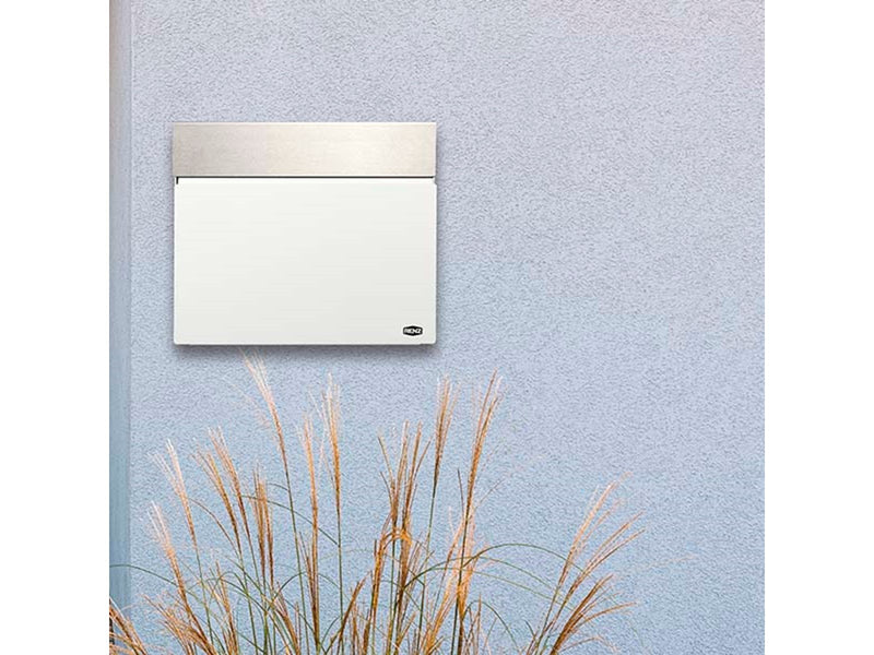 Renz RENZ Horizon, Skyline Briefkasten mit RENZ Schloss, Weiß