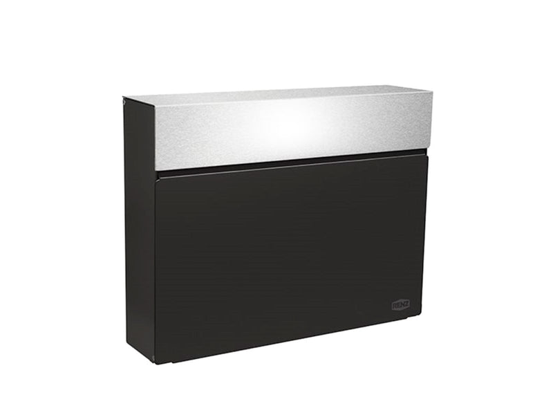 Renz RENZ Horizon, Skyline Briefkasten mit RENZ Schloss, Schwarz