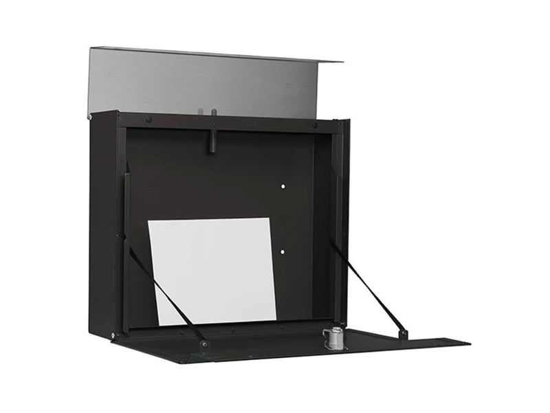 Renz RENZ Horizon, Skyline Briefkasten mit RENZ Schloss, Schwarz