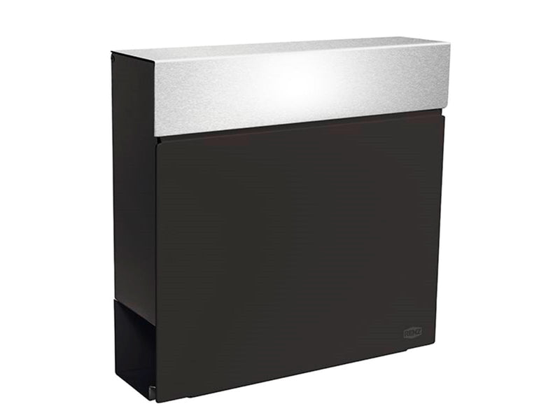 Renz RENZ Cloud, Skyline Briefkasten mit RENZ Schloss, Schwarz
