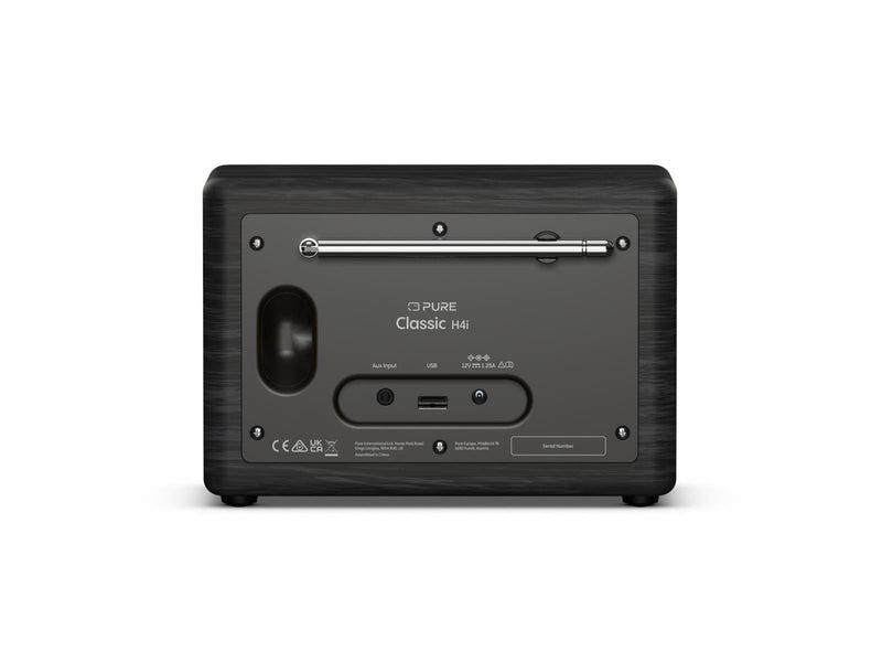 PURE Classic H4i - Black Ash - DAB+/FM - Mono - schwarz