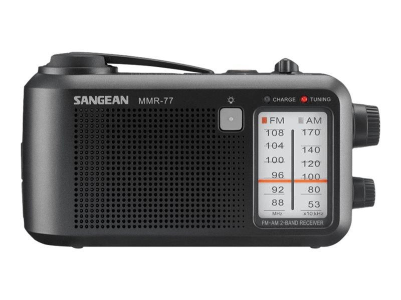 Sangean -MMR-77 - Portable Radio - AM/FM - Stereo - schwarz
