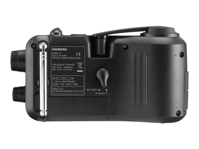 Sangean -MMR-77 - Portable Radio - AM/FM - Stereo - schwarz