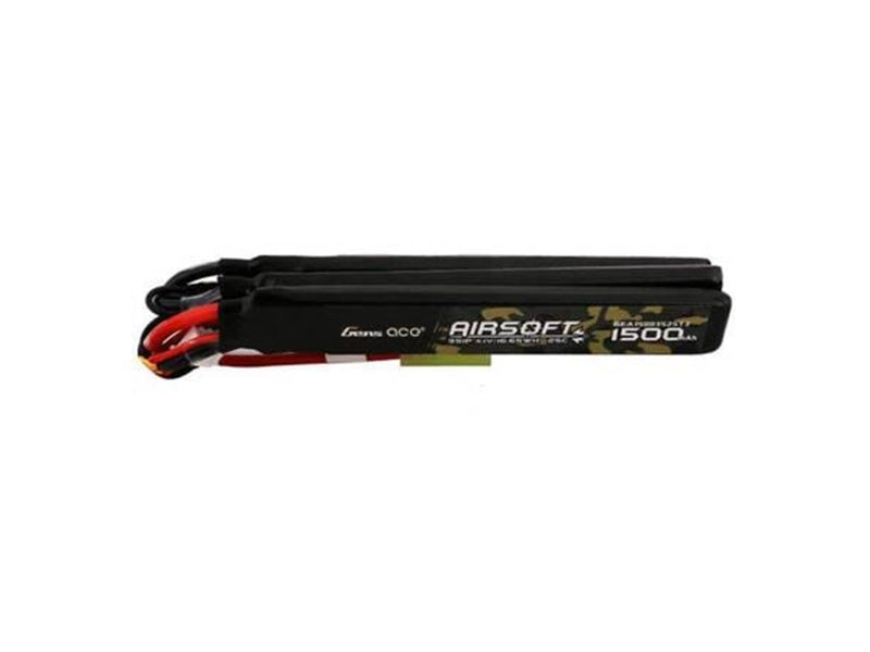 Gens ace &Tattu 25C 1500mAh 3S1P 11.1V Nunchuck 3X Airsoft Gun Lipo Battery with T Plug