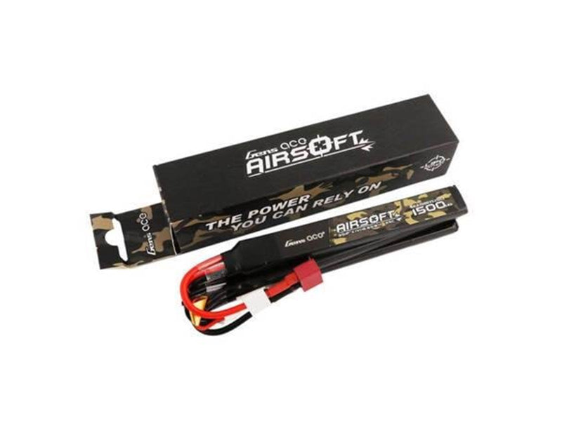 Gens ace &Tattu 25C 1500mAh 3S1P 11.1V Nunchuck 3X Airsoft Gun Lipo Battery with T Plug