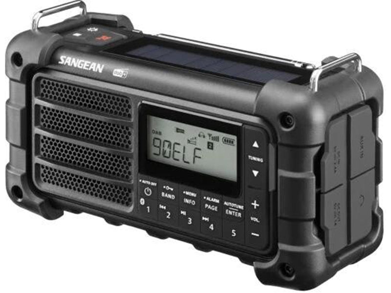 Sangean MMR-99 - Bluetooth - Handcrank - Solar Radio - DAB/DAB+/FM - Mono - schwarz