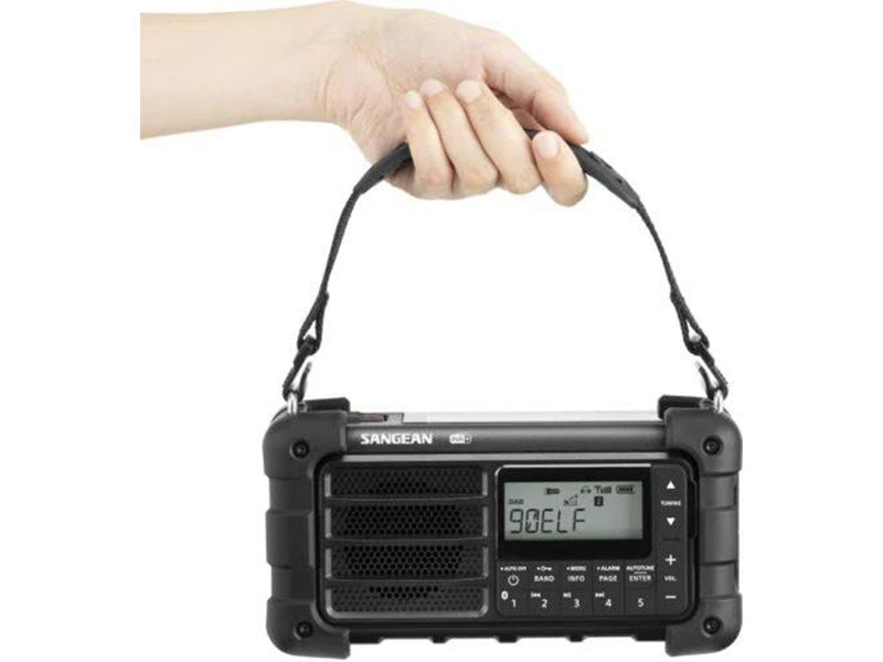 Sangean MMR-99 - Bluetooth - Handcrank - Solar Radio - DAB/DAB+/FM - Mono - schwarz