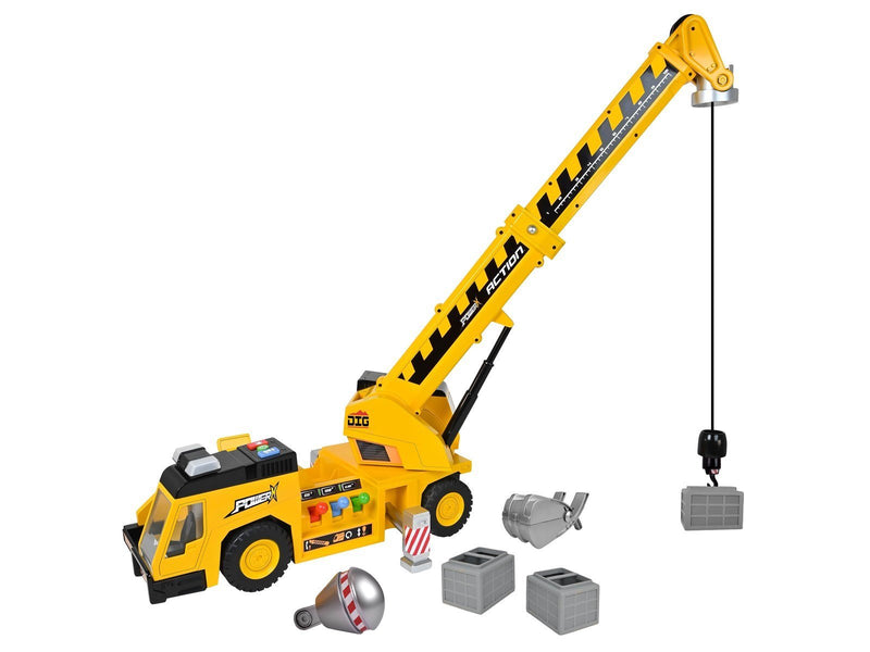 Power X Electronic 3-in-1 Crane Truck with lights and sounds