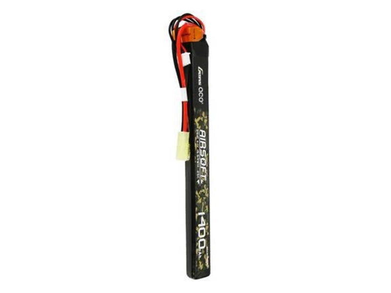 Gens ace &Tattu 25C 1400mAh 3S1P 11.1V Airsoft Gun Lipo Battery with Mini Tamiya Plug Connector