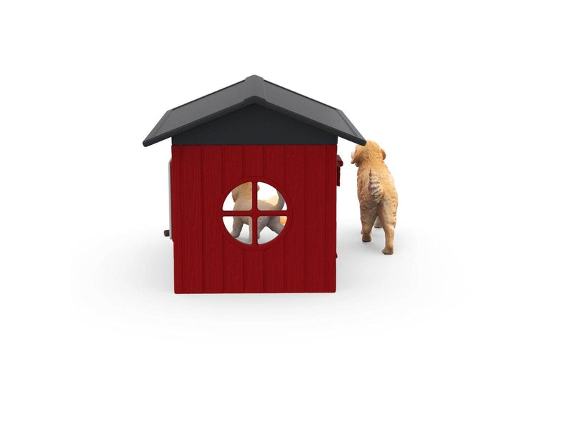 Schleich Farm World Dog Kennel with Golden Retriever