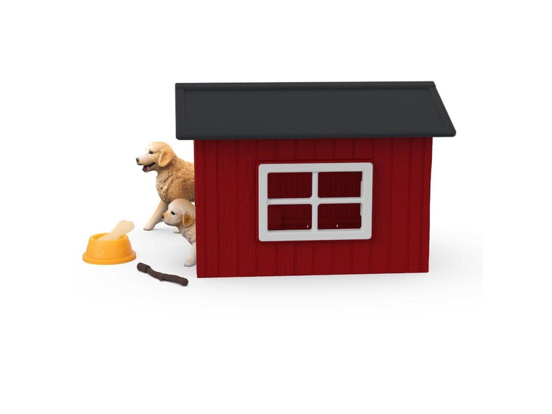 Schleich Farm World Dog Kennel with Golden Retriever