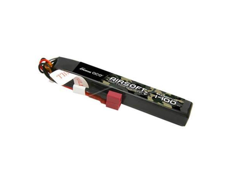 Gens ace &Tattu 25C 1400mAh 2S1P 7.4V Airsoft Gun Lipo Battery with T Plug