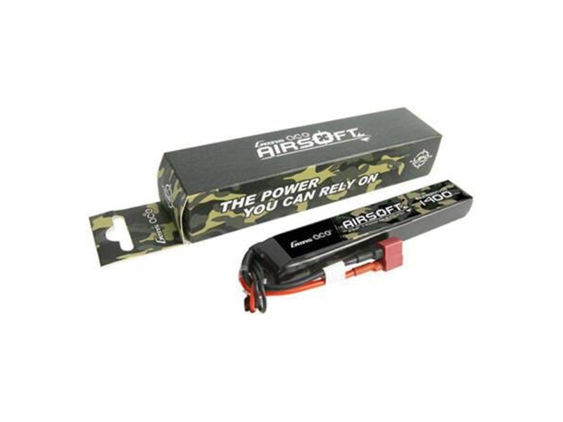 Gens ace &Tattu 25C 1400mAh 2S1P 7.4V Airsoft Gun Lipo Battery with T Plug