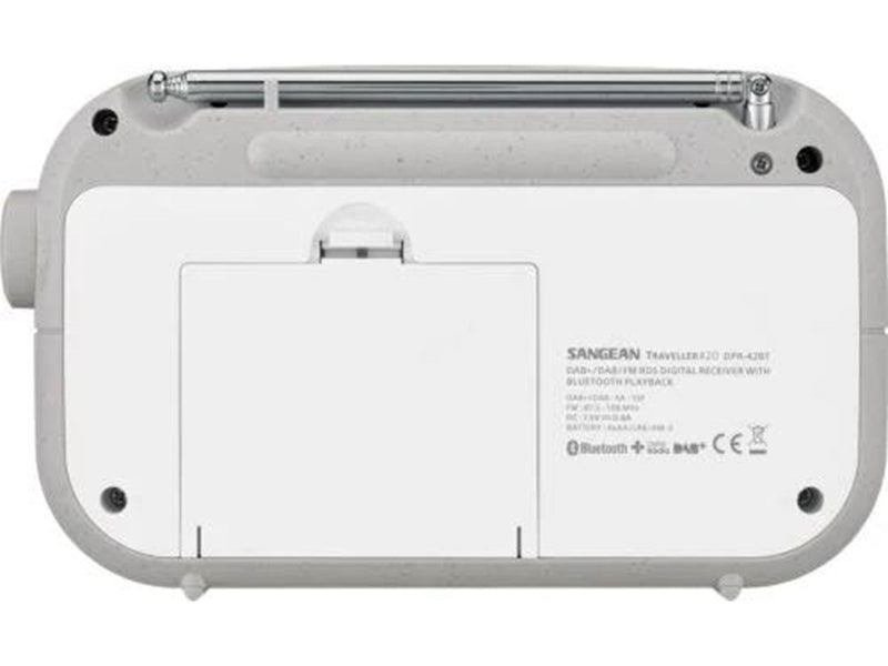 Sangean DPR-42BT Traveller Radio - DAB/DAB+ - Weiß