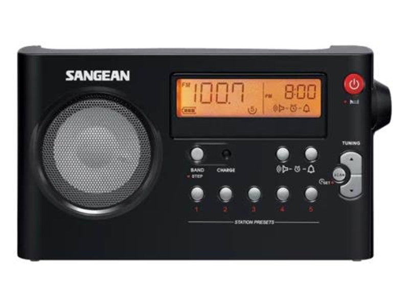 Sangean PR-D7 Portable Radio - AM/FM/MW - schwarz