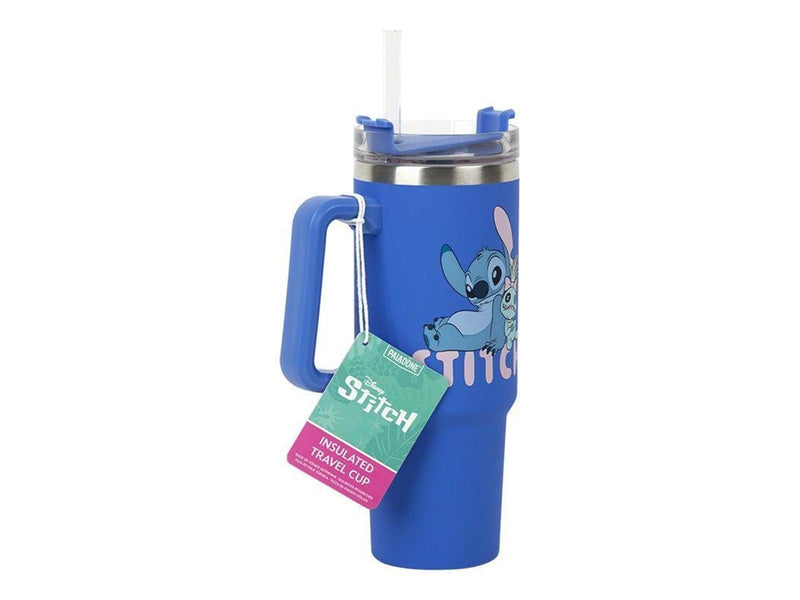 Paladone - Stitch Blue 900ml Insulated Cup and Straw