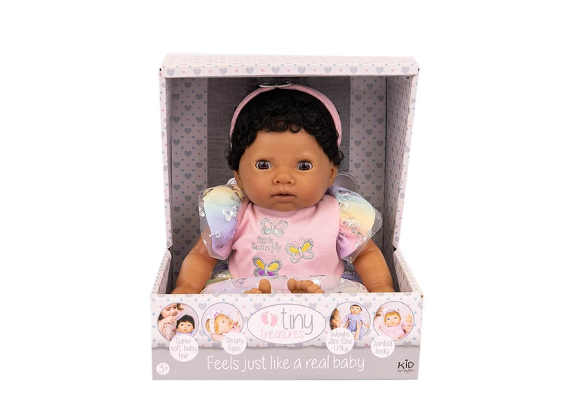 Tiny Treasures Ethnic Doll Butterfly Rainbow Dress