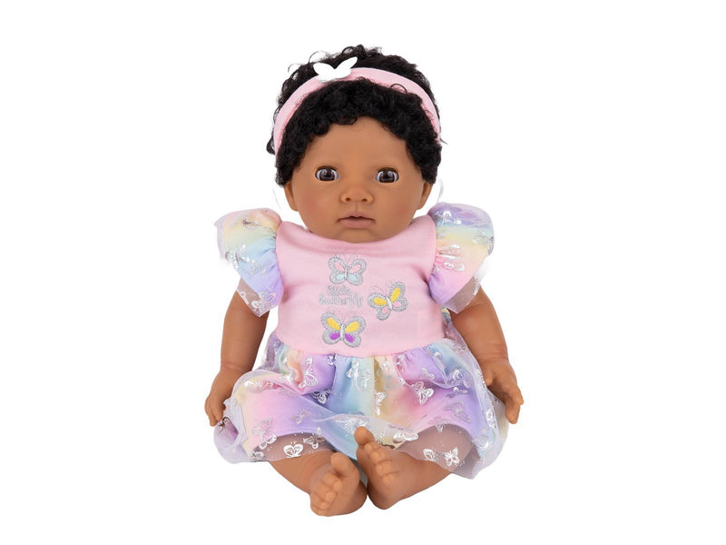 Tiny Treasures Ethnic Doll Butterfly Rainbow Dress