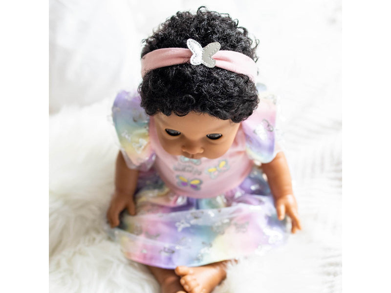 Tiny Treasures Ethnic Doll Butterfly Rainbow Dress