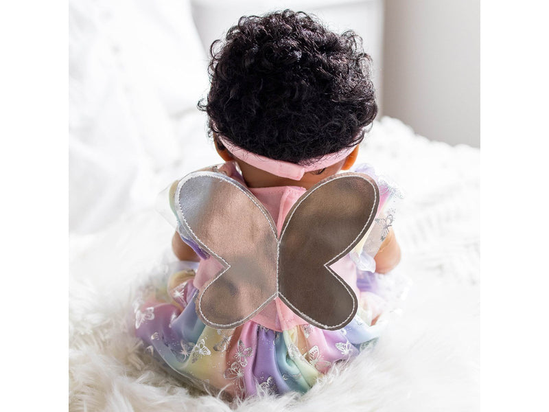 Tiny Treasures Ethnic Doll Butterfly Rainbow Dress